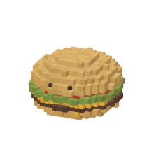 Half Pound Cheeseburger burger face