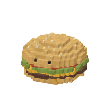 Cheeseburger burger face