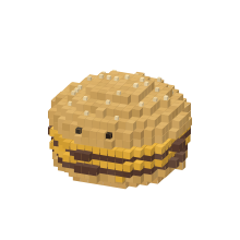 Double Cheeseburger burger face