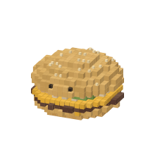 Cheeseburger burger face